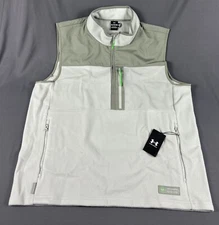 Under Armour Golf Vest Microfleece Maxx Full Zip 3XL Gray Polyester NWT MSRP $80