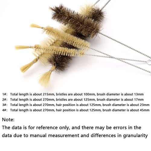 Lab Bottle Cleaning Brush Test Tube Washing Bristle Measuring 1-4 Cylinder Brush - Picture 3 of 4