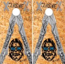 OSB Duct Tape Xclusive Bigfoot Cornhole Wrap Bag Toss Skin Decal Sticker