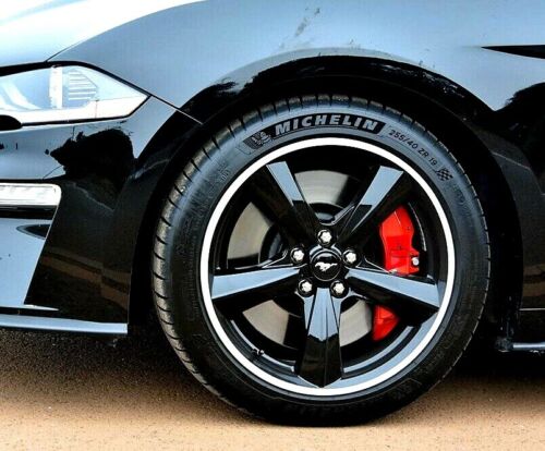 4x Red 3D Style Front+Rear Car Brake Caliper Covers Tuning Brake MX 3 5 6 NeW 17 - Picture 3 of 4