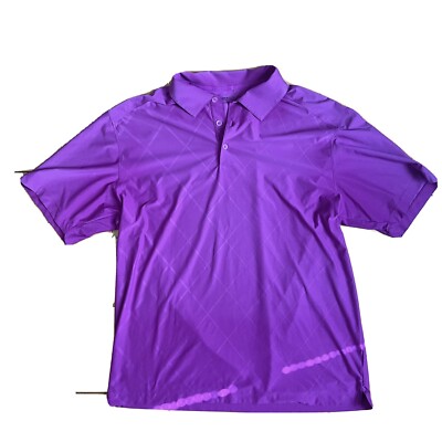purple nike golf polo