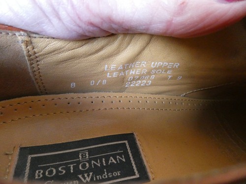Bostonian Crown Windsor Oxford Cap Toe Dress Shoes Brown MENS SZ 8 B - Picture 6 of 7