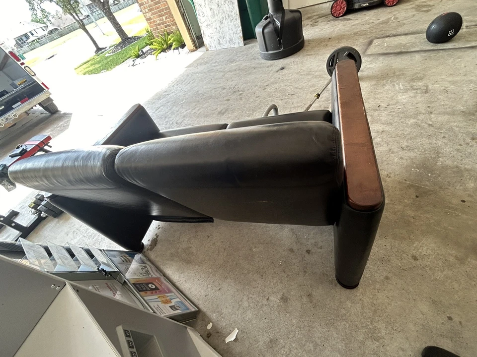 juego sofá salón cuero usado Foto 4 de 4