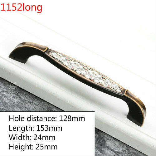 Home Ceramic Cabinet Pulls Handles Retro Drawer Knobs Furniture Handle Hardware - Picture 18 of 21