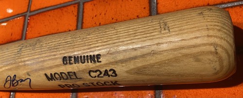 JASON BAY SIGNED GAME USED LOUISVILLE SLUGGER BASEBALL BAT PIRATES - Picture 8 of 14