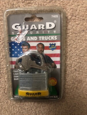 Guard security laminated Heavy Layered Steel pad lock with key