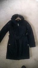 Rain Resistant Ellen Tracy Softshell Black Coat Xs