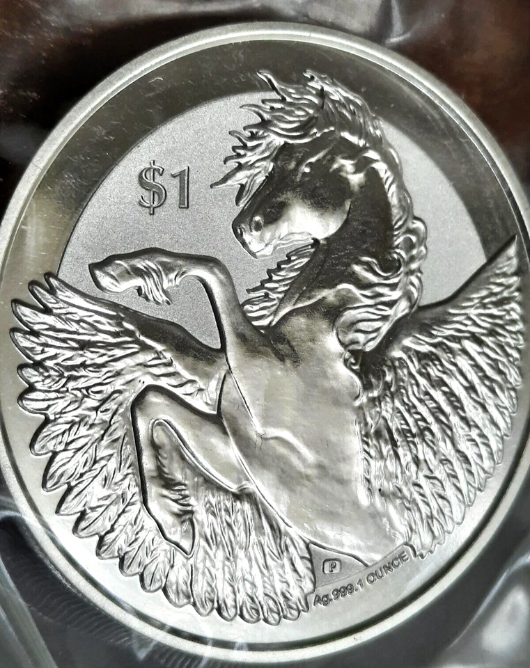 1 oz 2018 British Virgin Islands Pegasus .9991 SILVER Bullion Coin - Image 2 of 4