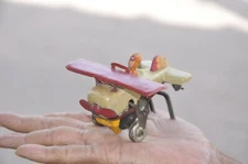 Vintage Wind Up C.K Trademark Litho Small Airplane Tin Toy, Japan