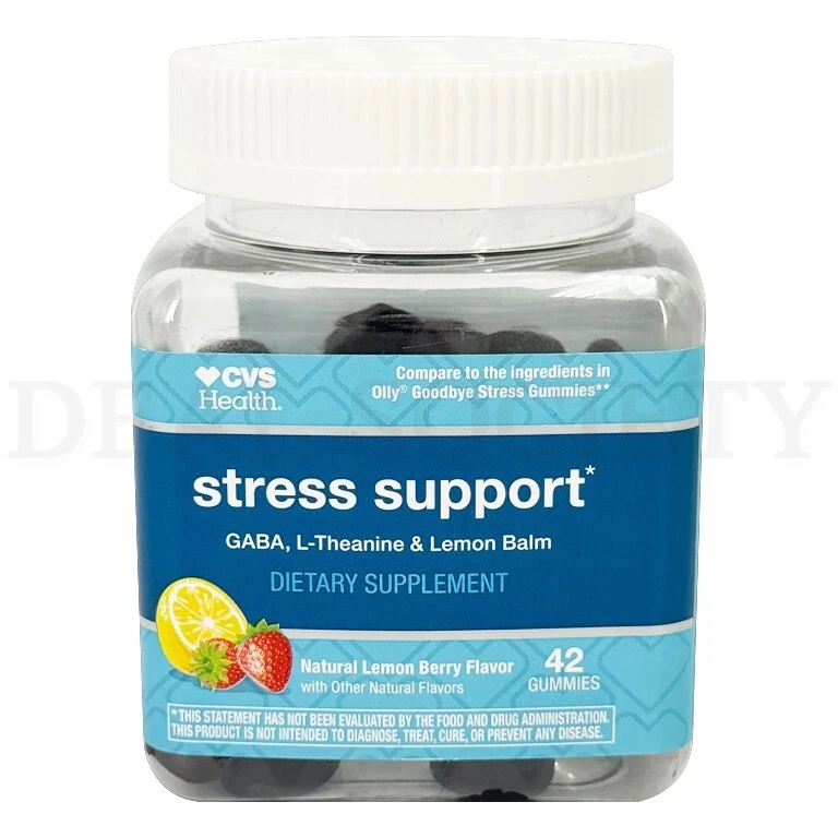 CVS Health GABA Stress Support Lemon Berry Gummies 42 unidades cada lote de 3 Foto 2 de 4