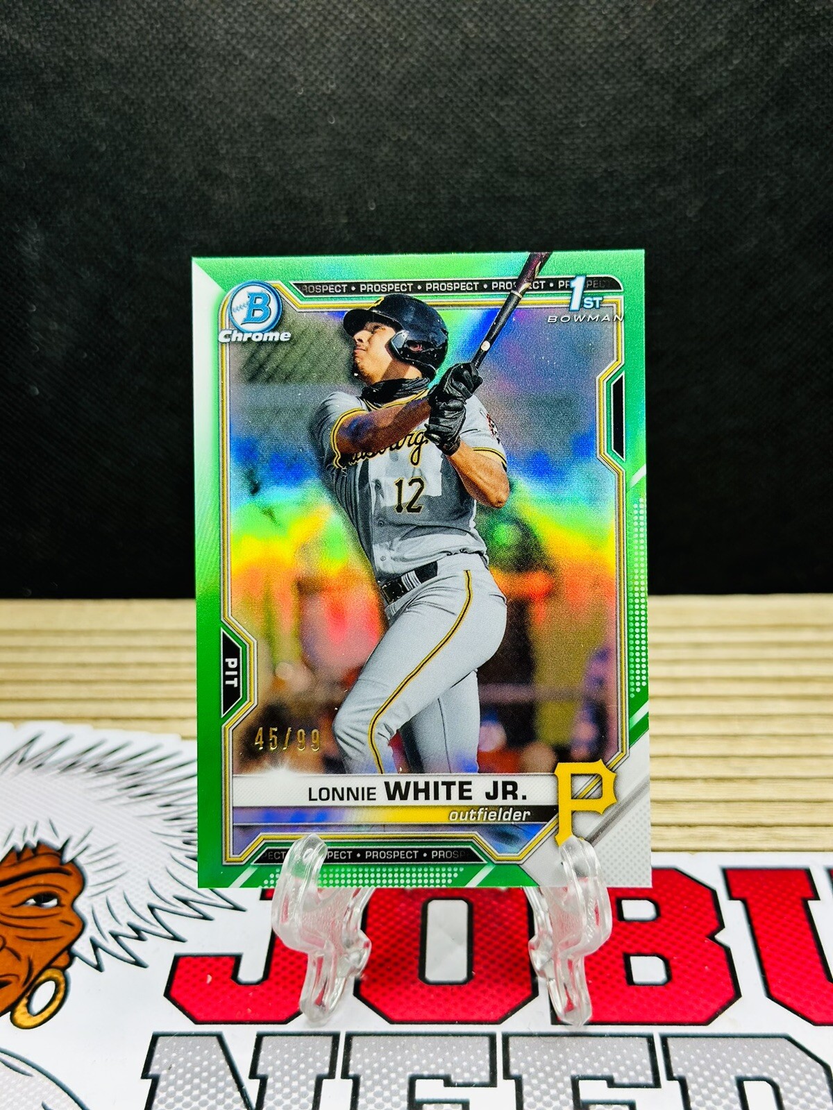 2021 Bowman Chrome Draft Lonnie White Jr Green Refractor /99 1st Rookie #BDC-28