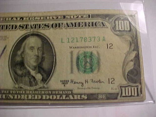 $100 1950 Federal Reserve Note ** CURRENCY AUCTIONS Printed in San Franciso - Picture 2 of 4