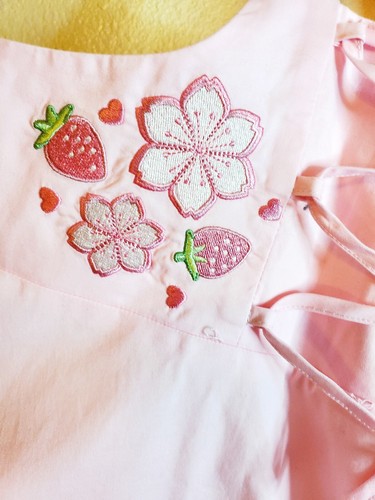 Falda Suspendedora Sweet Society Hot Tiopic Rosa Sakura con cordones de alto desperdicio talla 2XL - Imagen 6 de 8