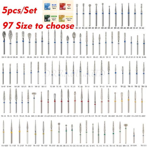 50 DENTAL DIAMOND MILLERS FOR DENTAL TURBINE DENTAL TECHNICIAN - Picture 1 of 11