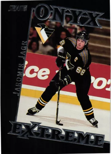 1999 - 00 Topps Stadium Club Onyx Extreme Jaromir Jagr OE1 Pittsburgh Penguins