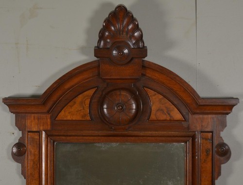 Antique Victorian Burl Walnut Marble Top Drop Center Dresser #21735 - Picture 3 of 14