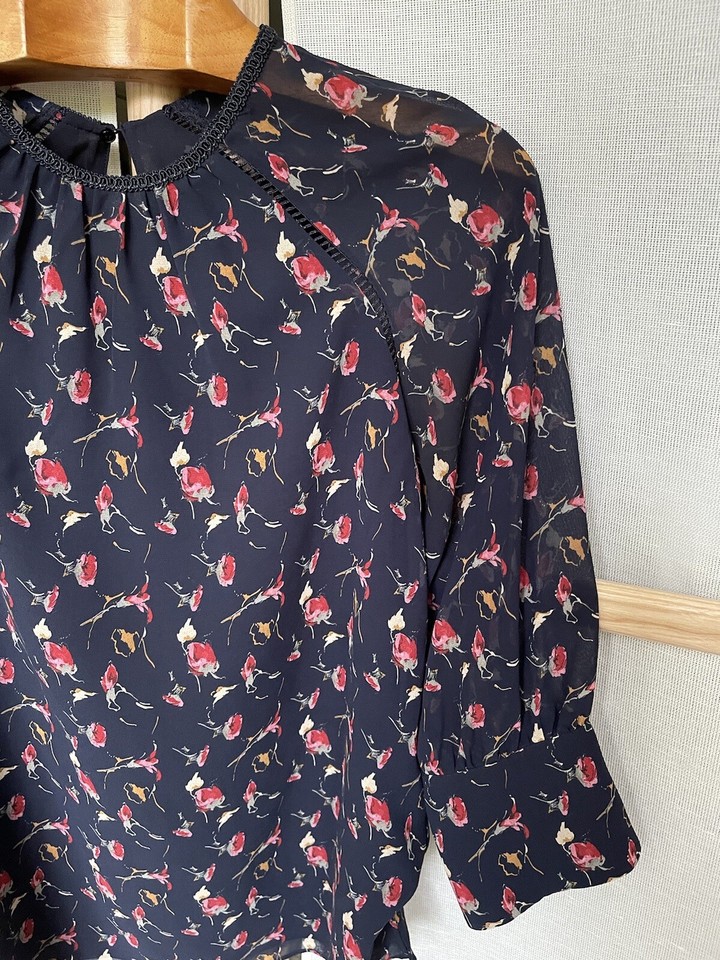 Reiss Ella floral blouse top UK 6 eBay