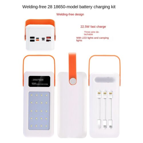 28/35 Slot 18650 Akku Ladegerät Koffer Powerbank DIY Werkzeug 4 USB Port Akku Box - Bild 13 von 24
