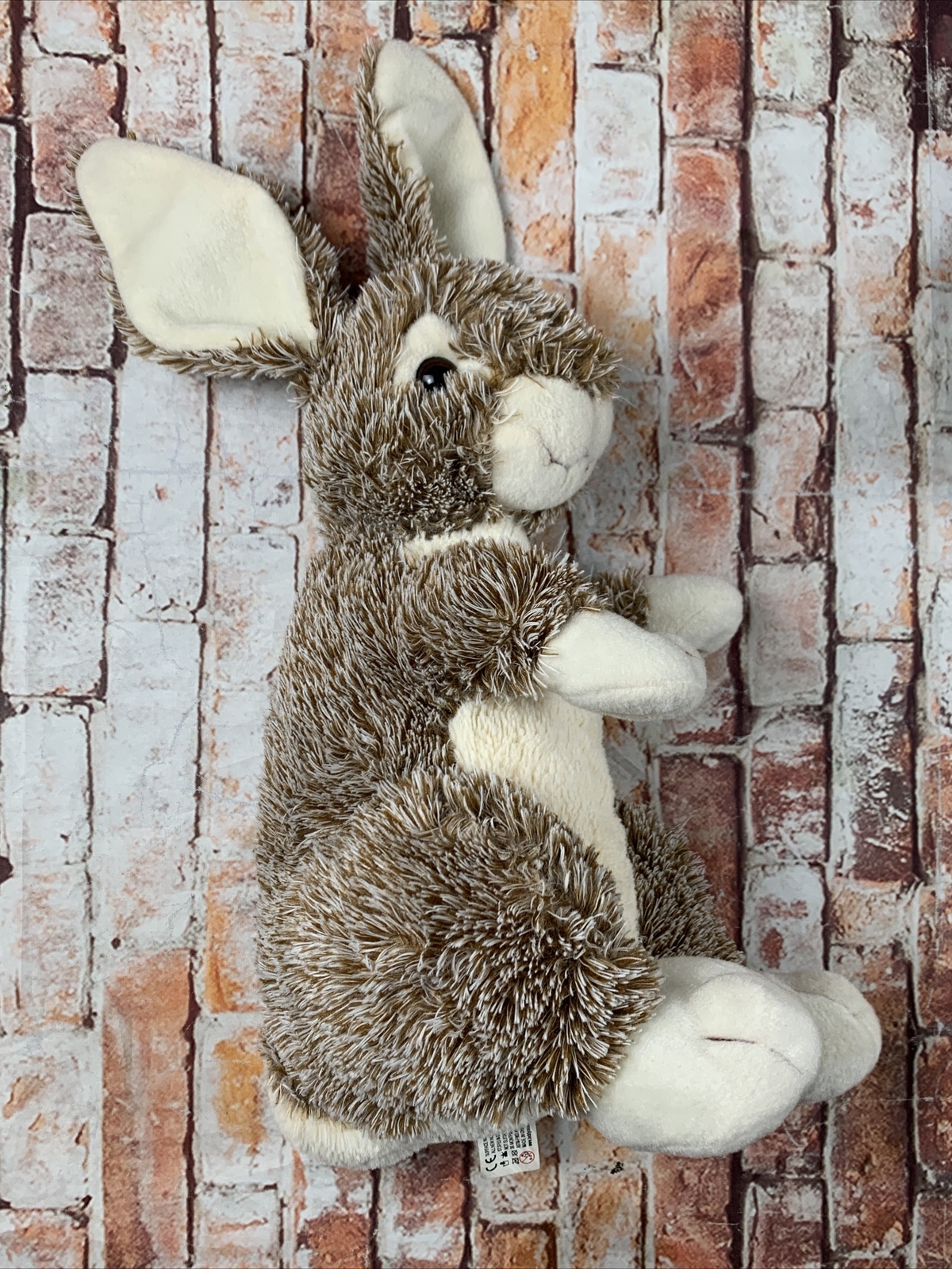 Teddy Mountain Rabbit Plush/ Stuffed Animal ~ 13" Tall ~ Lifelike - Picture 3 of 6
