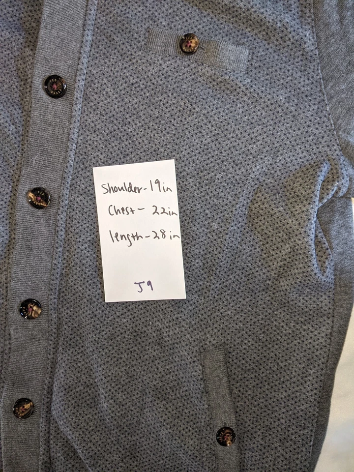 Cárdigan Ted Baker Farfell para hombre talla 6 chal cuello gris jersey para hombre 2XL Foto 2 de 4