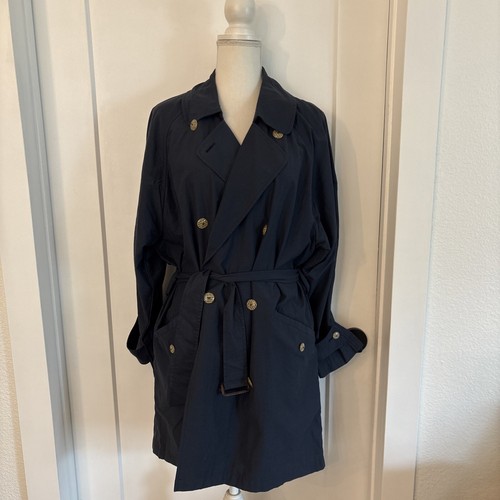 Trench femme vintage Banana Republic bleu marine taille S made in Italy