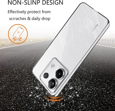 Per REALME C67 4G COVER CUSTODIA TPU TRASPARENTE + PELLICOLA VETRO - Foto 8