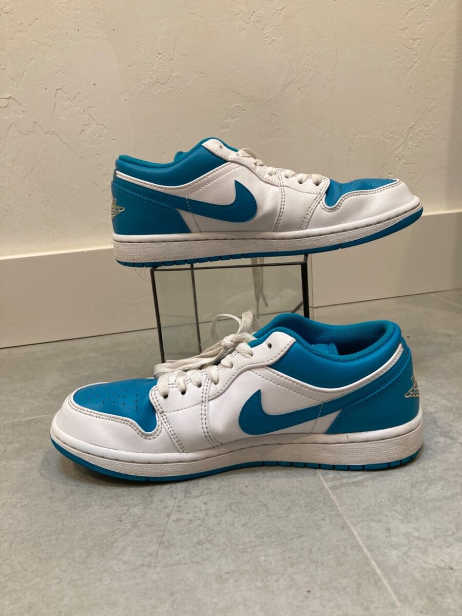 ★[NIKE]★Air Jordan 1 Low TWhite Aquatone★ Nike Air Jordan 1 Low - White/Celestial Gold-Aquatone VERY