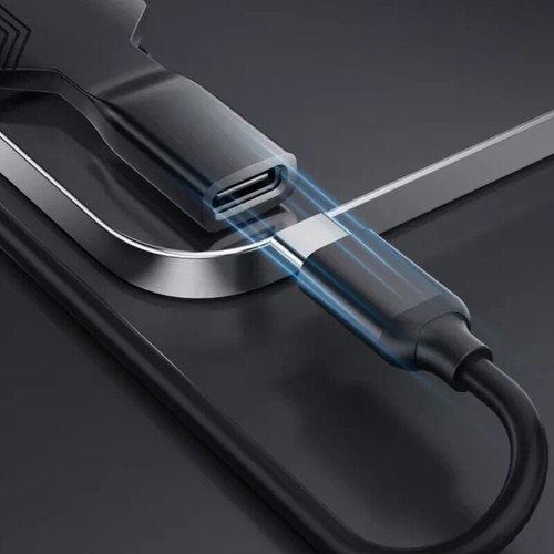 Short Cord Type C Side Bend Port Charging Cable For Smartphones Tablets - Picture 6 of 10