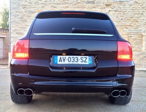 Porsche CAYENNE - Chrome rear trim moulding strip tailgate Tuning