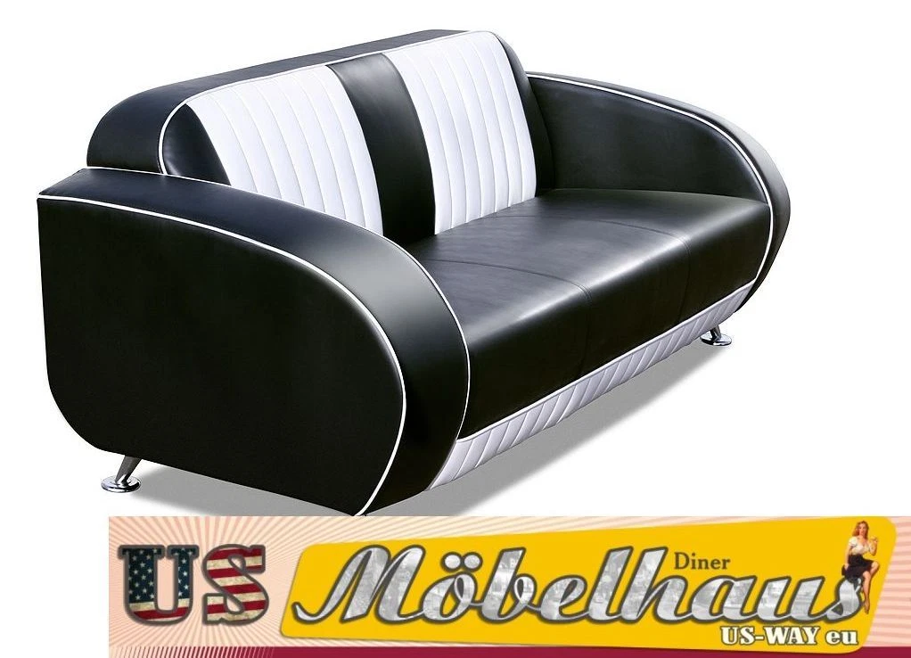 G-63 Bel Air Fifties Style Designer Sofa Living Room Armchair Retro USA 50s