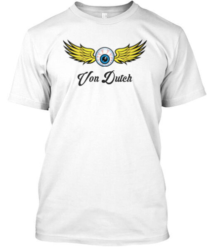 T-shirt Unisex Con Logo Dutch Von &ndash; Gildan 5000 &ndash; Made In USA &ndash; Taglie S-5XL