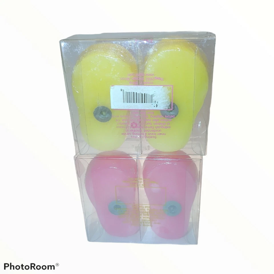 Floating Flip flop citronella candles. New in Box. Pink/yellow. NOT FOR CAKES!!! - Image 3 of 4