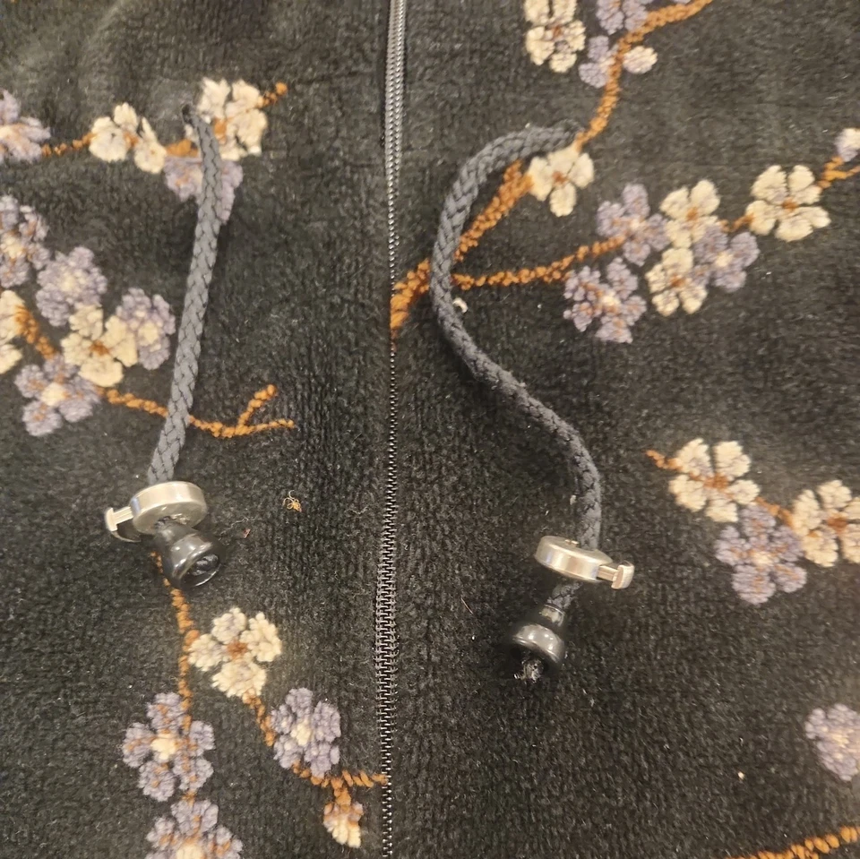 Vellón Diamante Negro Estampado Bloss Talla XL Hecho en EE. UU. Foto 3 de 4