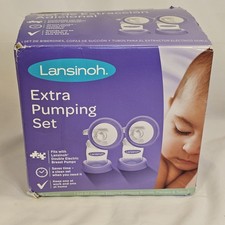 NEW Sealed Lansinoh Extra Pumping Set Double Electric Breast Pump Bottles