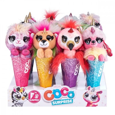 5903076514097 Plush in cone Fantasy cartoon 24 pcs ZURU Coco Surprise
