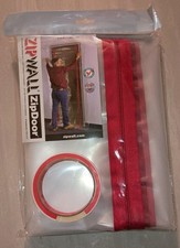 ZipWall ZipDoor Standard Dust Barrier Door Kit 4x7.5 ft with 1x24 ft Tape