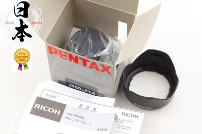 【 Unused in BOX w/ Hood】 SMC Pentax FA 50mm f1.4 Standard K Mount AF Lens JAPAN