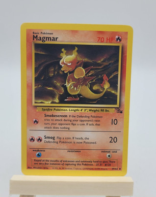 #39/62 M1999 Pokemon TCG Magmar Fossil 39/62 Uncommon LP
