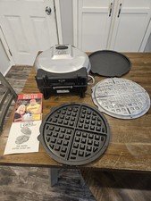 Vintage Wwe Wwf Hulk Hogan Ultimate Grill Waffle Iron W Plates Used One Time