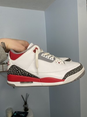 Size 11.5 - Jordan 3 Retro OG Mid Fire Red,  w/ Box, Etc - DN3707-160 worn twice