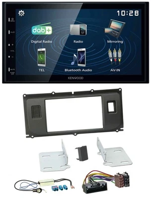 Kenwood 2DIN Bluetooth MP3 USB DAB Autoradio für Land Rover Evoque Blindstopfen - Bild 1 von 4
