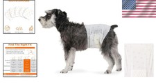 30 Pack Medium Male Dog Diapers - Ultra Absorbent, Comfortable & Leakproof