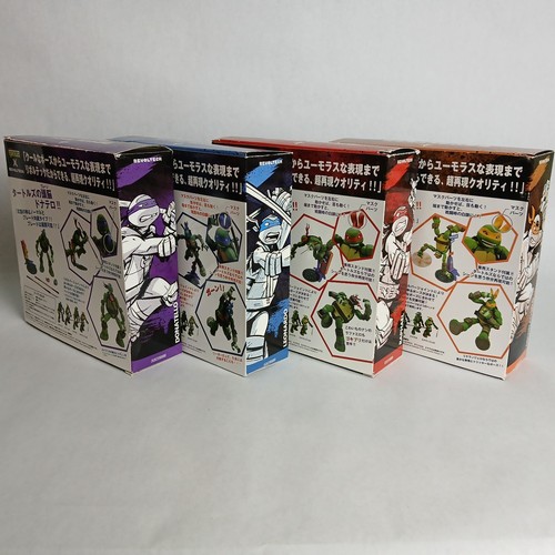 TMNT Revoltech Authentic 2014 Ninja Turtles Complete Set of 4 Figures Kaiyodo - Picture 6 of 7