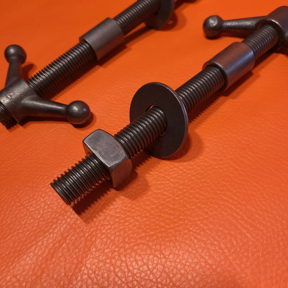 Juego de herrajes de tornillo estilo Moxon 10 pulgadas de largo 3/4-10 varillas roscadas trabajo de madera Foto 4 de 4