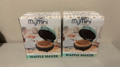 MyMini 5'' Waffle Maker 550W Non-Stick Interior Teal. Price is for Each, not both