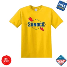Sunoco Oil Racing Car Team T-Shirt Unisex Cotton Tee Size S - 5XL Inspired - NEW