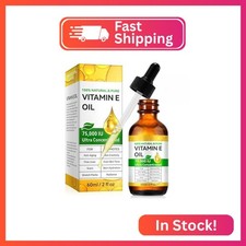ZODENIS Pure Vitamin E Oil for Skin Scars Face Body Hair, 75,000 IU, 100 Natura