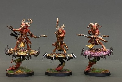Warhammer 40K Thousand Sons Tzaangor Enlightened pro painted Custom Models *3
