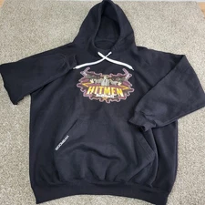 Boombah Pro Fleece Mens XL Black Hitmen Softball Hoodie Sweatshirt Jacket