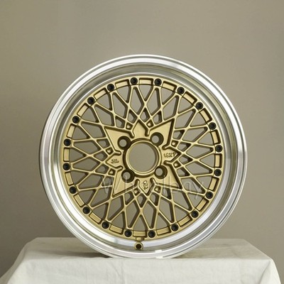 4 ROTA WHEEL OS MESH 2) 15x7 & 2) 15X8 4X110 20 73 R GOLD MAZDA 